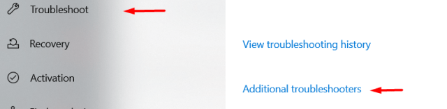additional troubleshoot