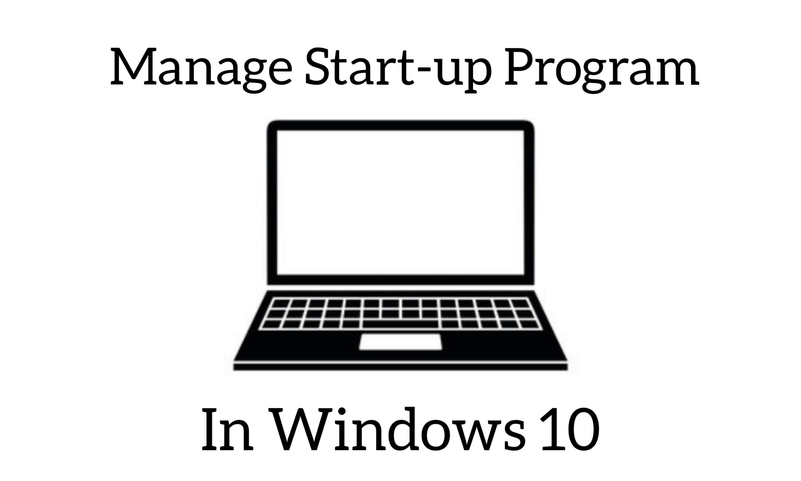 manage startup programs in windows 10