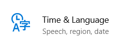 time and language