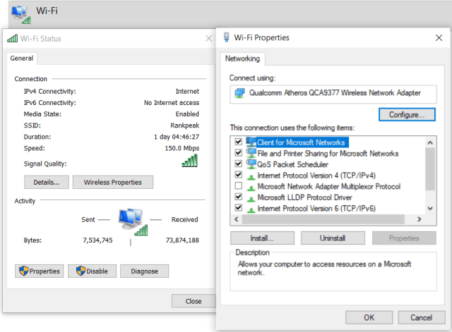 Wi-Fi doesn't have valid IP