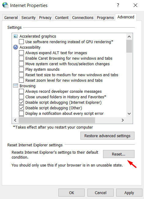 remote device won't accept the connection