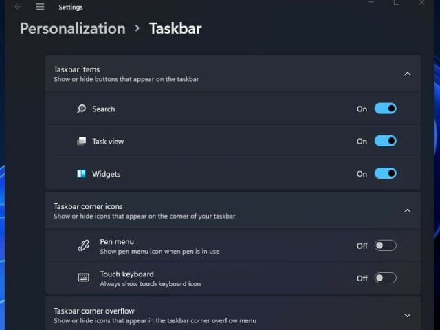 how to remove widgets in windows 11